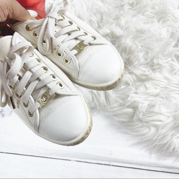 Micheal Micheal Kors Kristy Canvas Slide Espadrille Sneakers Size 6 - Picture 8 of 10